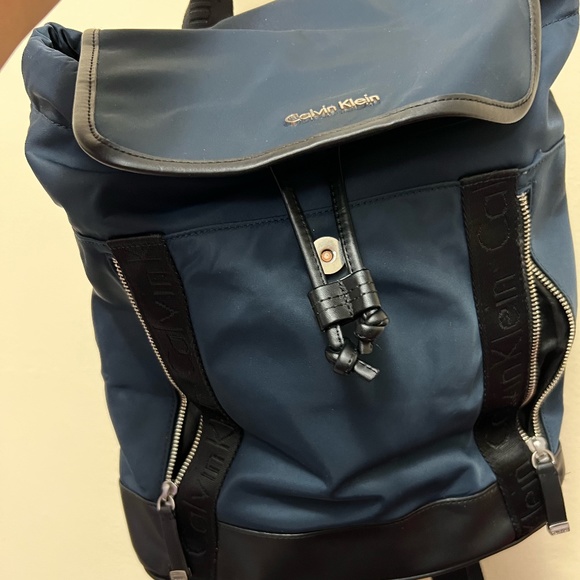 Calvin Klein Navy Blue Backpack | Used a few times, in great condition - Picture 1 of 5
